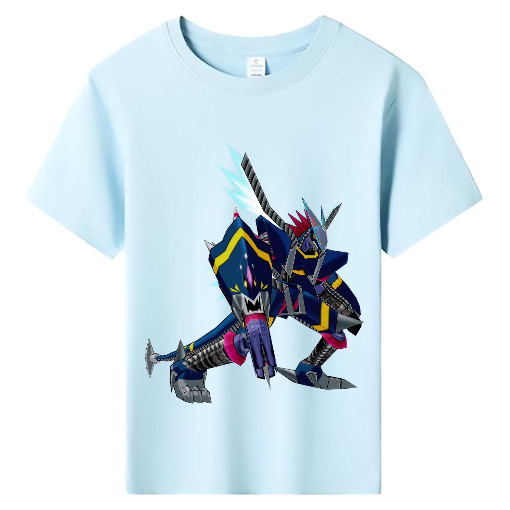 （画像用） Digimon デジタルモンスター/デジモン 綿100％キッズTシャツ（フロントプリント）